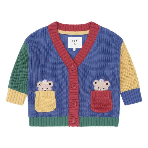 Huxbaby Colour Block Varsity Hux Cardi 1-2Y